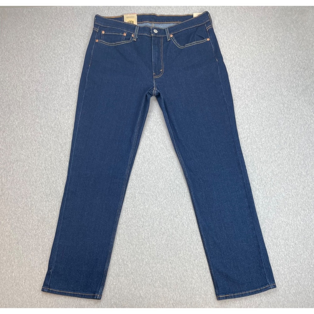 Levis 514 Jeans Mens 34 x 32 Blue Cotton Blend Stretch‎ Straight NWT